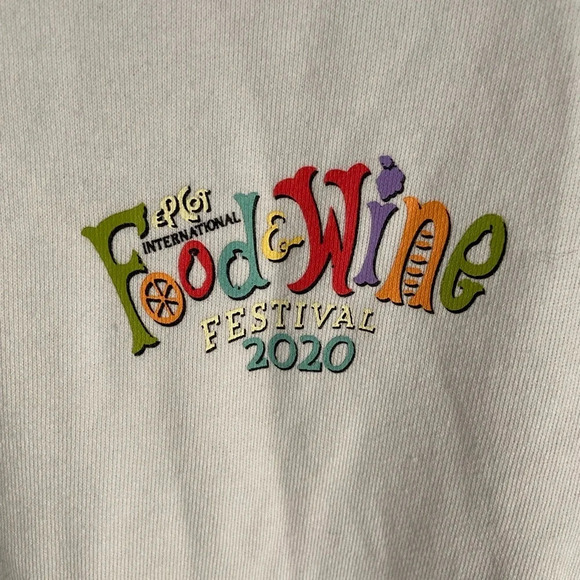 Disney Epcot Food & Wine Festival Figment Rainbow Sweatshirt Sz XXL - Picture 2 of 8